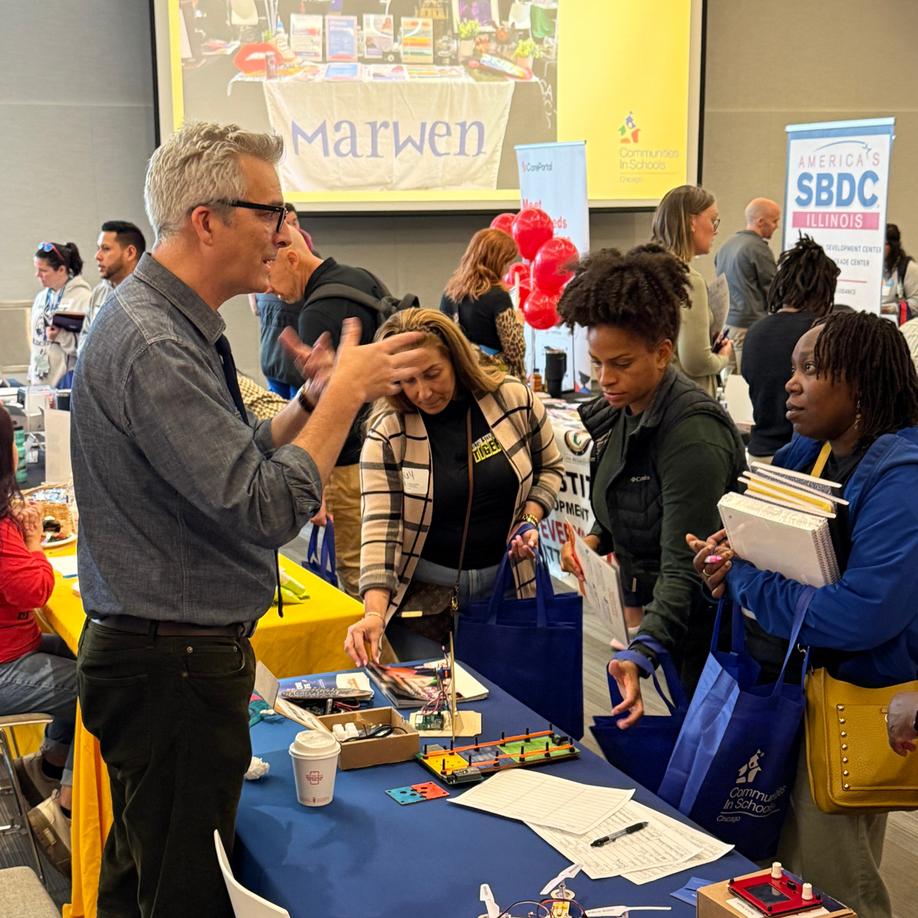 CIS school partners and community partners connect at Resource Fair