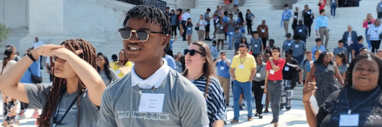 Student leaves Supreme Court