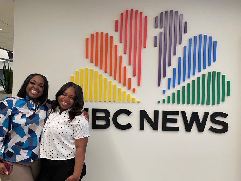 Damiya and mom at NBC