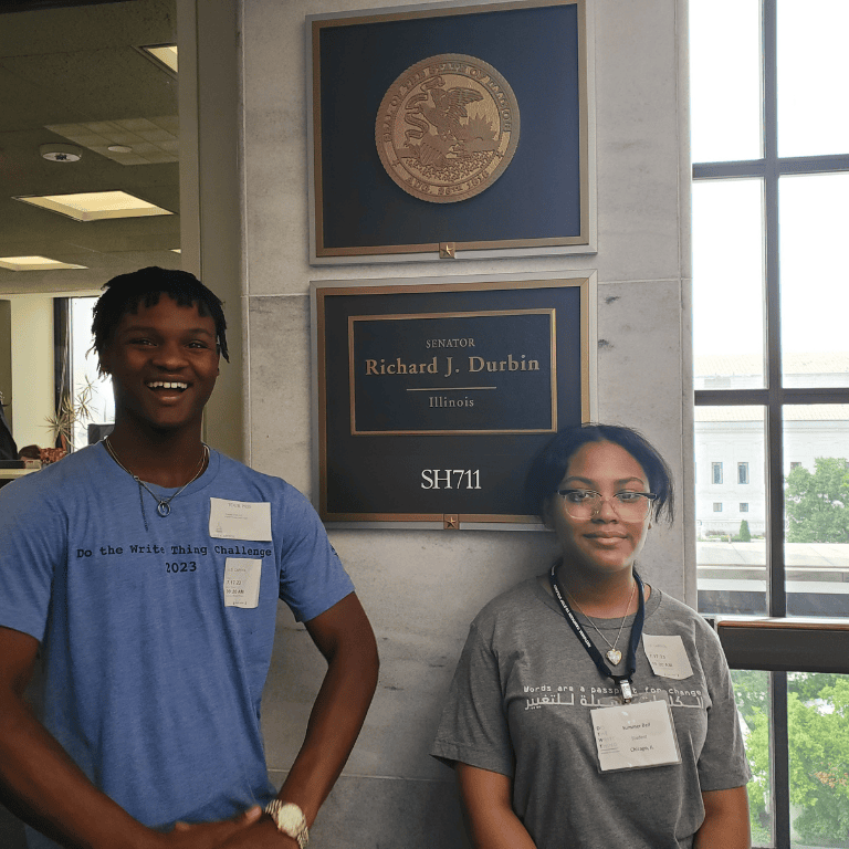 Students inside Senator's office