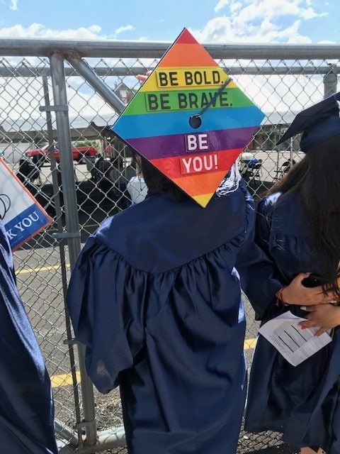 PRIDE Group Grad Cap rotated