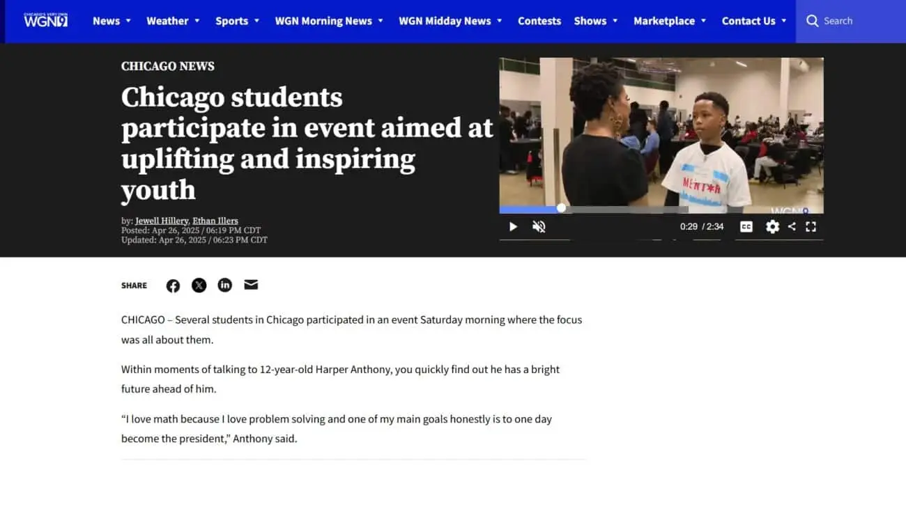 WGN Love Your School Friendraiser Article
